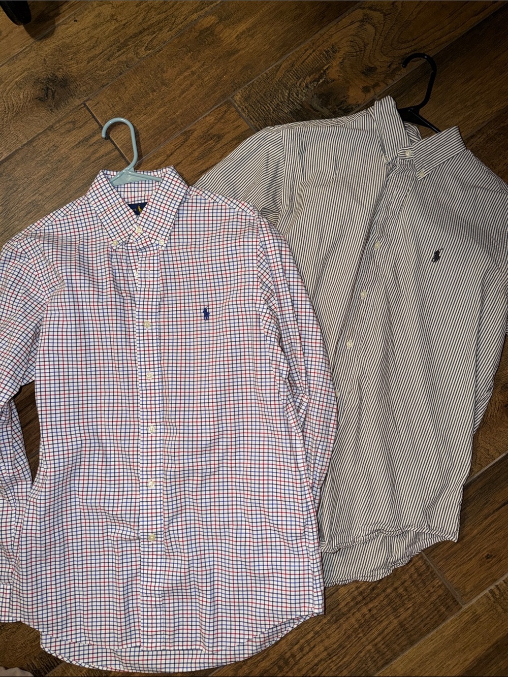 Ralph Lauren Men’s Button-Down Shirts - Blue/Red Check & Black/White Stripe